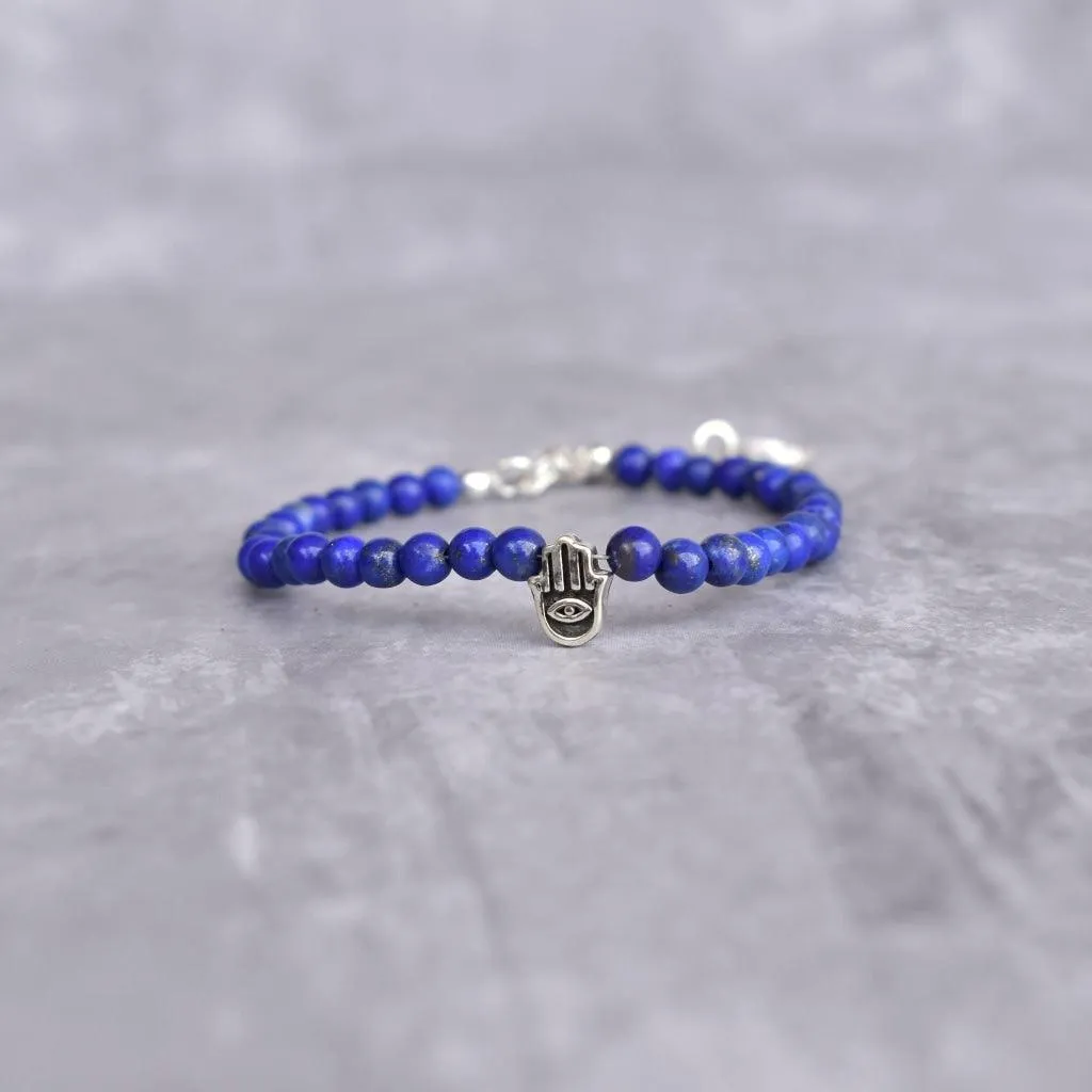 Hamsa Harmony - Lapis Lazuli Bracelets