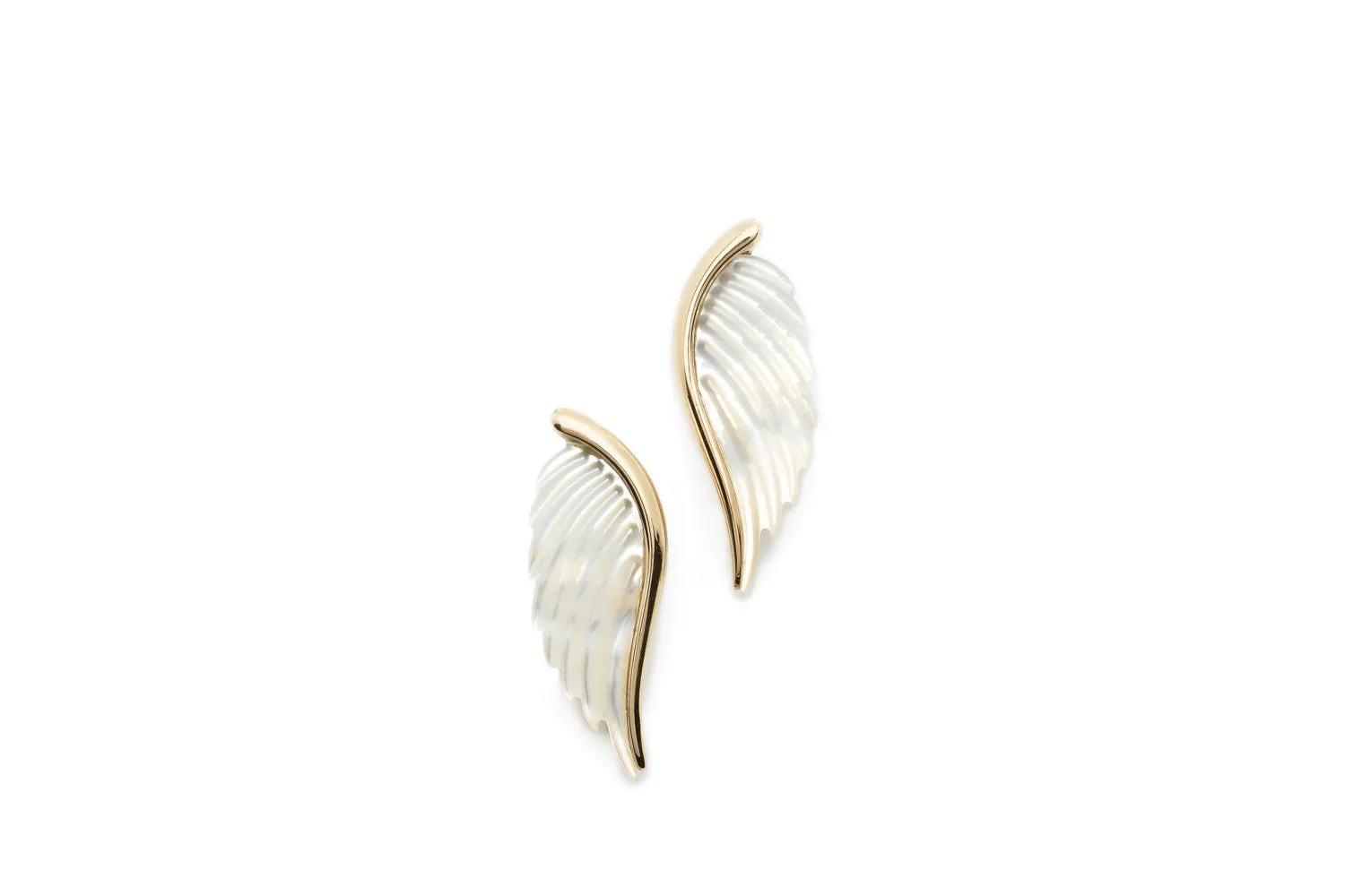 Mother of Pearl Wing Ear Piece
