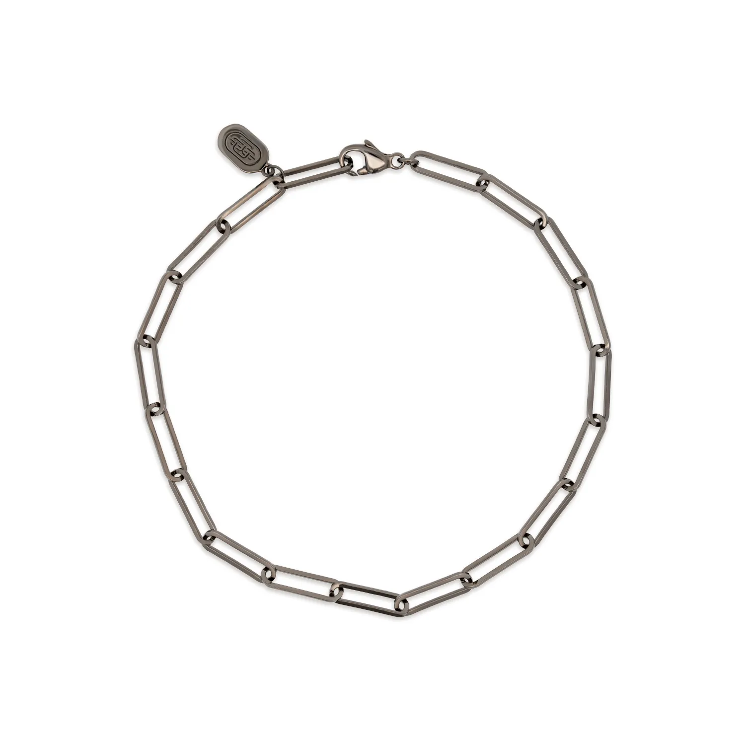 Ruthenium Link Bracelet